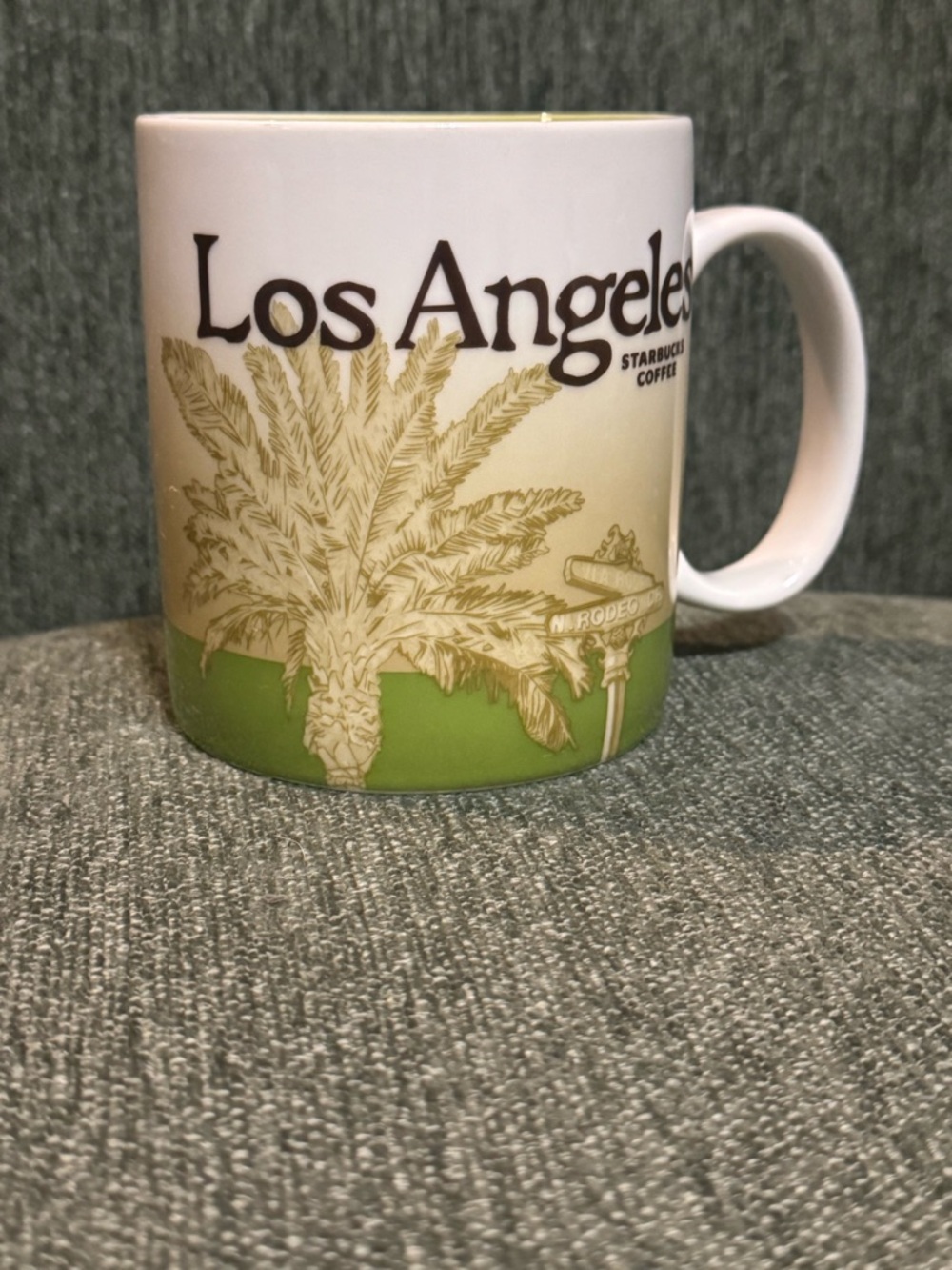 Starbucks Los Angeles Palm Tree Gradient Mug in Green and Cream